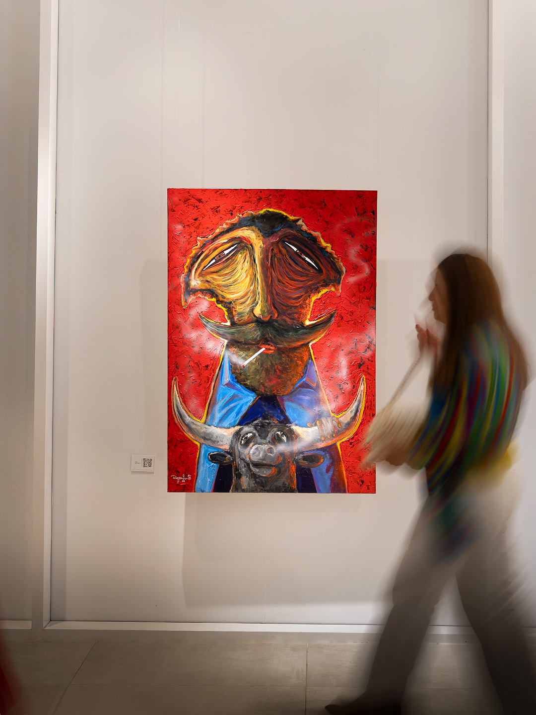 Installation view — paintings on display